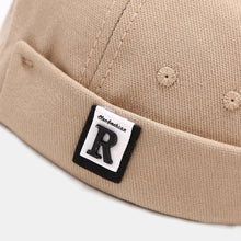 Load image into Gallery viewer, GEGEEN DOMOG Unisex Wide Brim Letter Label Patch Landlord Cap Brimless Beanie Docker Cap