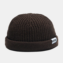 Load image into Gallery viewer, GegeenDomog Unisex Casual Patch Woolen Knitted Caps Skull Cap Dome Crimped Warm Elastic Cap Brimless Beanie