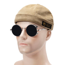 Load image into Gallery viewer, men-hats-docker-cap-hats-beanie-sailor-cap-worker-hat-rolled-cuff-retro-brimless-hat