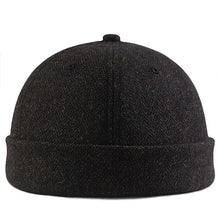 Load image into Gallery viewer, wool-docker-cap-brimless-hat-street-style-retro-skullcap-beanie-landlord-hat