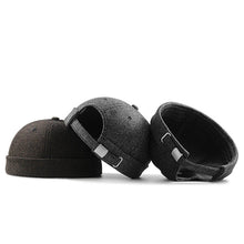 Load image into Gallery viewer, wool-docker-cap-brimless-hat-street-style-retro-skullcap-beanie-landlord-hat