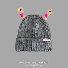 Load image into Gallery viewer, Honganda Funny Beanie Hat for Women, Glowing Monster Knitted Hat with Retractable Tentacles, Warm Winter Hat Gift for Adult
