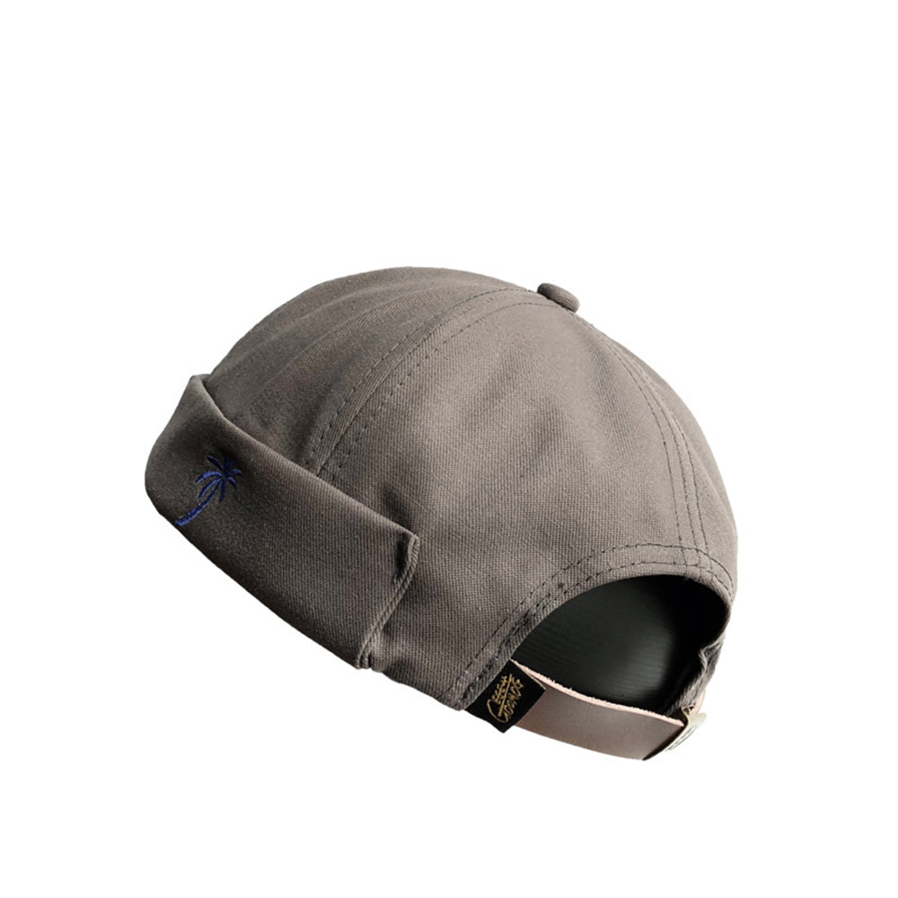 GEGEEN DOMOG Docker Cap Rolled Cuff Retro Beanie Skullcap