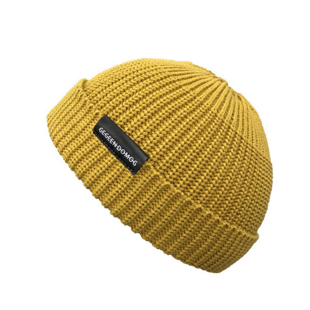 GegeenDomog Beanie Docker Cap Worker Hat Rolled Cuff