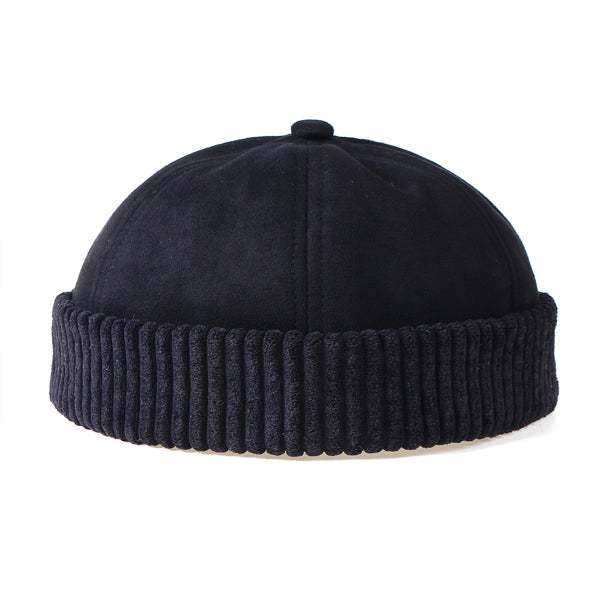 docker-cap-brimless-hat-worker-hat-rolled-cuff-retro-peakless-cap-landlord-hat