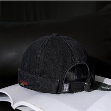 Load image into Gallery viewer, GEGEEN DOMOG  Denim Docker Cap Brimless Hats Beanie Retro Peakless cap Miki Hat
