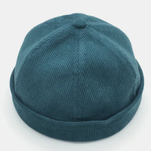 Load image into Gallery viewer, GEGEEN DOMOG Men Corduroy Breathable Brimless Hats Caps Retro Solid Color Skull Caps
