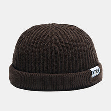 Load image into Gallery viewer, GegeenDomog Unisex Casual Patch Woolen Knitted Caps Skull Cap Dome Crimped Warm Elastic Cap Brimless Beanie
