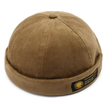 Lade das Bild in den Galerie-Viewer, men-hats-docker-cap-hats-beanie-sailor-cap-worker-hat-rolled-cuff-retro-brimless-hat

