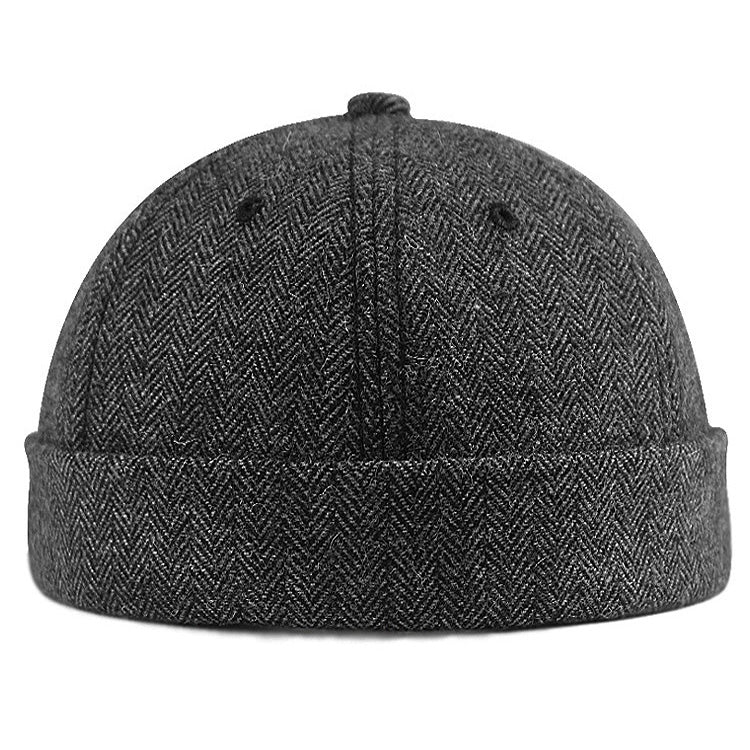 wool-docker-cap-brimless-hat-street-style-retro-skullcap-beanie-landlord-hat